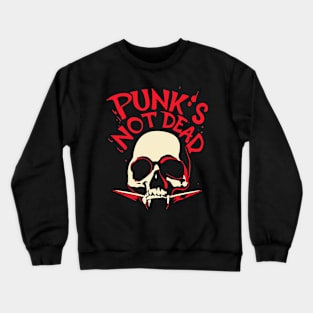 Punk's Not Dead - Punk Skull Crewneck Sweatshirt